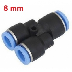 Fitting (ฟิตติ้ง) ข้อต่อลมสามทาง ตัว Y 8 mm นิวเมติกส์ (PY8)